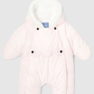 Jacadi baby girl snowsuit for 0-3 months old